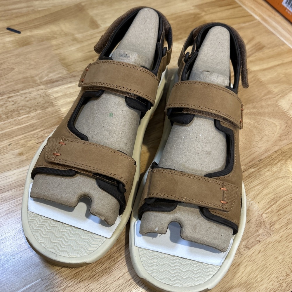 Sperry Deltona Adjustable Strap Sandals Mens 10.5 Tan Bronze Beach Casual